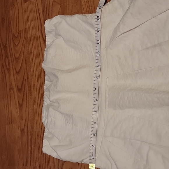 𝅺j.crew White/Salmon Ombre Cotton Strapless Dress Size 4 - Picture 6 of 7